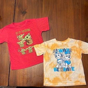 Two boys size 4T T-shirts